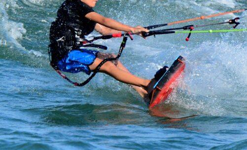 Kitesurfing